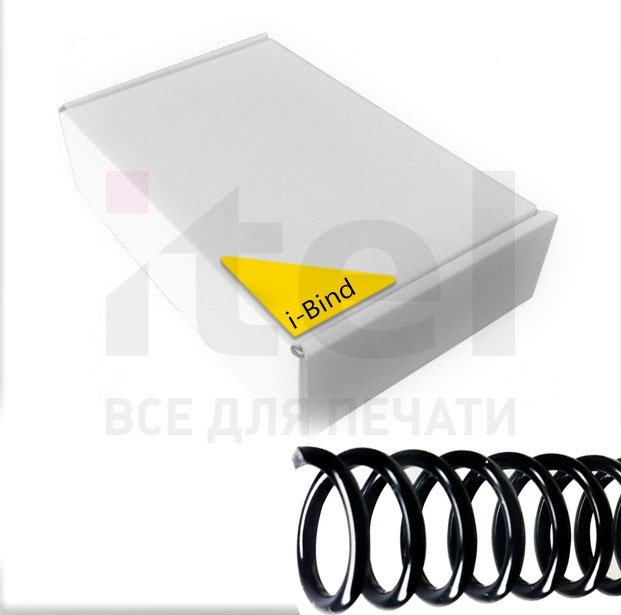 Пластиковые спирали для переплета Coil51L (22 мм/150) черные (50 шт в пач)