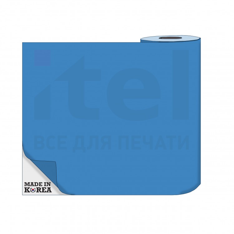 Термотрансферная пленка OS Flex (Флекс)  50см./50м./190mk  НЕОН Голубой цена за 1 метр