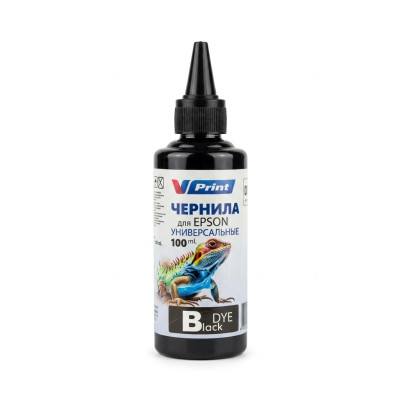 Чернила VPRINT EP ТИП Универсальные (для Epson) Black / Черный 100ml (100)  водорастворимые для струйных принтеров