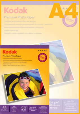 Фотобумага KODAK Premium Photo 13x18/50/230г/м  (5740-814) (60)
