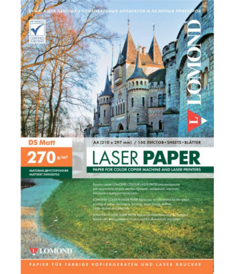 Бумага LOMOND для Лаз. Печати Мат. Двух  А4/150/270г  300843