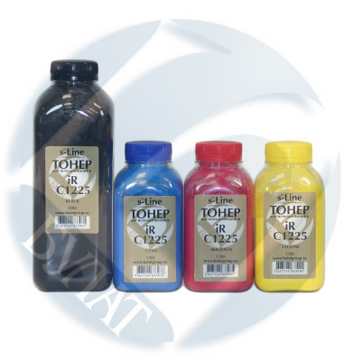 Тонер цветной для Canon IR C1225/034 Yellow/Желтый БУЛАТ s-Line 130гр/фл