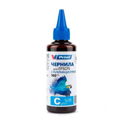 Чернила VPRINT EP Sublimation Cyan / Голубой 100ml (100)  Сублимационные для струйных принтеров