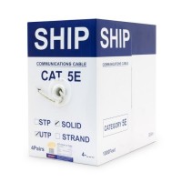 Кабель сетевой, SHIP, D135-P, Cat.5e, UTP, 4x2x1/0.51мм, PVC, 305 м/б Серый
