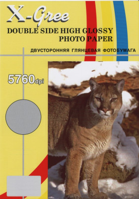 Фотобумага X-GREE A4/50/250г  Глянцевая Двухсторонняя 5H250DG-А4-50(20)