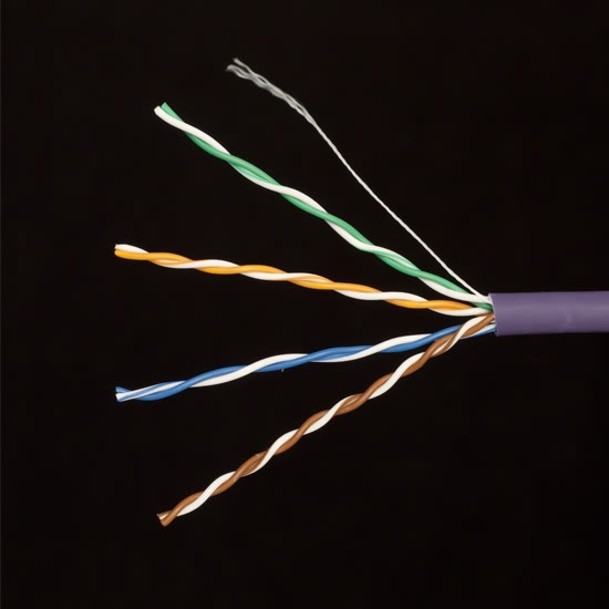 Кабель сетевой, SHIP, D108, Cat.5e, UTP, 4x2x1/0.51мм, LSZH, 305 м/б Фиолетовый