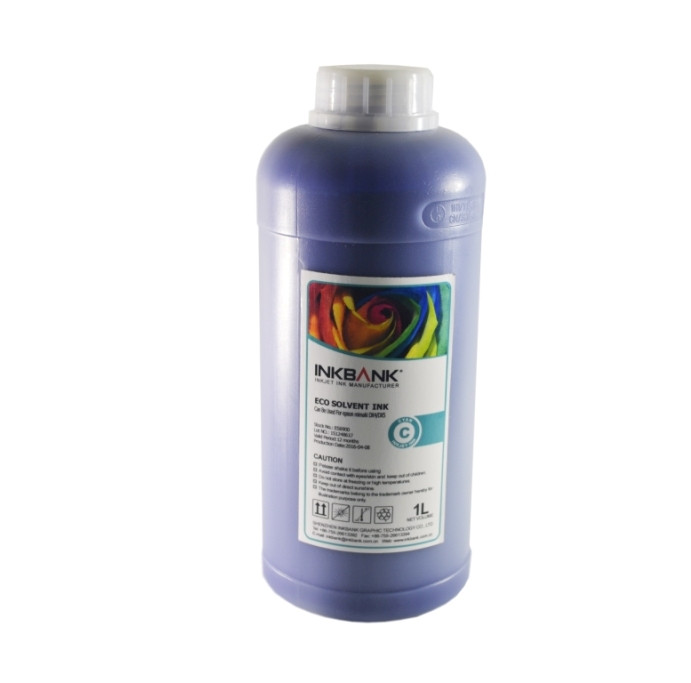 Чернила экосольвентные  InkBank ES6900C Cyan 1000ml (DX-4 и DX-5 головка)