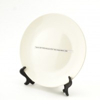 Тарелка MT-P003А Белая 3D 8" (без подставки ) (36)