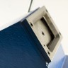 Вырубка для визиток ПВХ 54х86 мм ( закругленные углы) Синяя / Серая