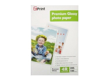 EZ-PRINT 53W200-13*18-50 ПРЕМИУМ СУПЕР ГЛЯНЦЕВАЯ ФОТО БУМАГА, 200 ГРАММ.