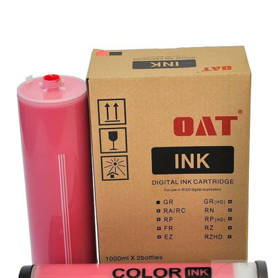 Чернила для RISO RZ/EZ/MZ 1000мл,красные (OAT)