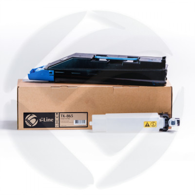 Тонер картридж Kyocera TASKalfa 250ci/300ci TK-865 (+чип) Cyan, 12000k. Булат s-Line