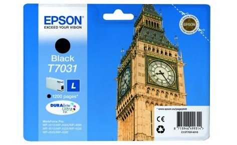 Картридж C13T70314010 WP 4000/4500 Series Ink L Cartridge Black