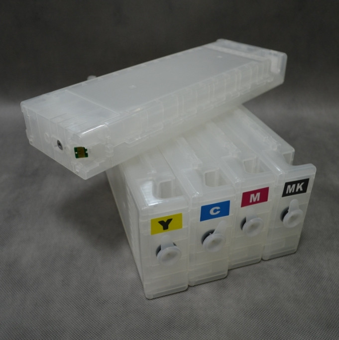 ПЗК комплект  для Epson SC-T3000, SC-T5000, SC-T7000. Комплект 5 штук с авточипами без чернил