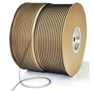 Бобина перепл. пружина металл 3:1  1/4"  (6,4мм/30)  черные  (бобина/80000 петель) iBind