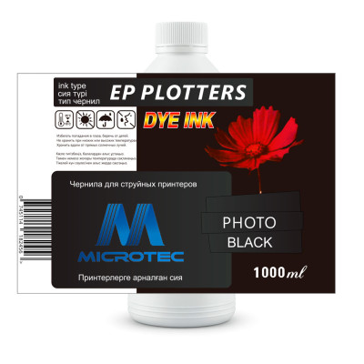 Чернила EP PLOTTERS для Epson PRO7890/9890 Photo Black 1000ml (Microtec) Черный                                           