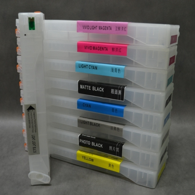 ПЗК комплект Epson Stylus Pro-7700, 7890, 7900, 9700, , наб. 9шт  без чернил сброс программатором