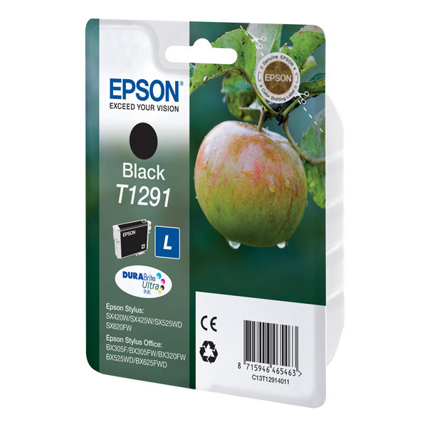 Картридж EPSON T1291 для  SX420W/SX620FW/Office BX320  Bk