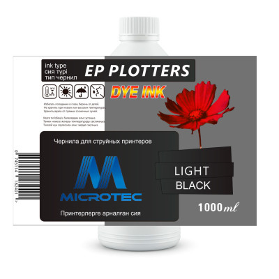 Чернила EP PLOTTERS для Epson PRO7890/9890 Light Black 1000ml (Microtec) Серый                                      