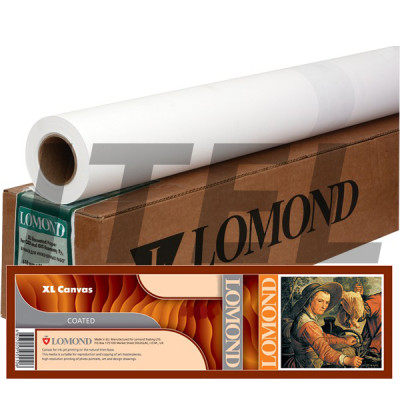 Холст рулонный Lomond (1207031)  хлопковый 24&quot; (610мм*10м*50мм) 400 г/м2 for pigment