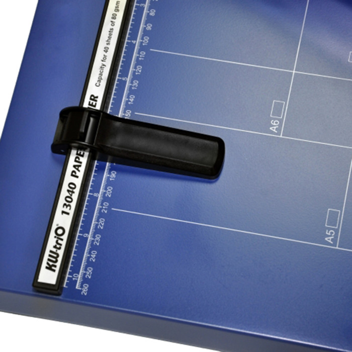 Резак сабельный (рез 360мм, 30/40лст, А4, п) KW-triO 13040 синий проф