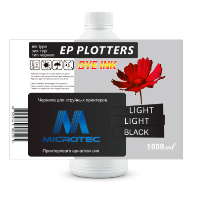 Чернила EP PLOTTERS для Epson PRO7890/9890 Light Light Black 1000ml (Microtec) Светло Серый                         