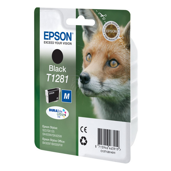 Картридж EPSON Т1281 для  SX125/SX420W/Office BX305F  Bk (О)