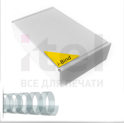 Пластиковые пружины для переплета (10 мм/65) прозрачные (100 шт в пач)