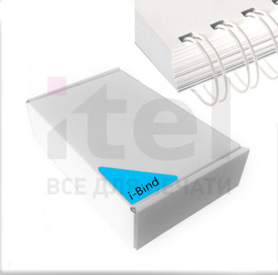 Перепл. пружина металл  3:1 A4 size 3/8&quot;  (9,5мм/65)  белые  (100шт в пачке) iBind