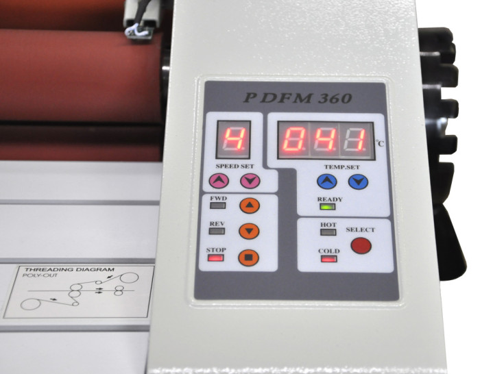Ламинатор рулонный PINGDA.KZ PDFM360H отключение второго вала