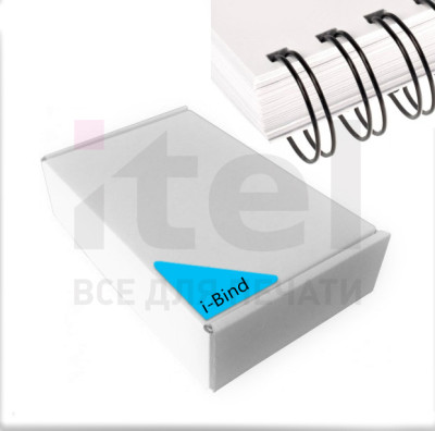 Перепл. пружина металл  3:1 A4 size 3/8&quot;  (9,5мм/65)  черный  (100шт в пачке) iBind