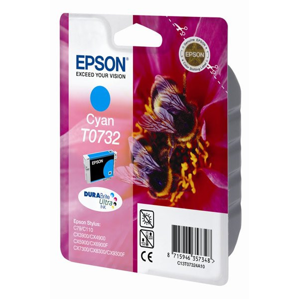 Картридж для Epson  I/C Cyan  (0732)  C79 / C110 / CX3900 C13T10524A10