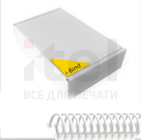 Пластиковые спирали для переплета Coil51L  (8 мм/45) прозрачные (100 шт в пач)