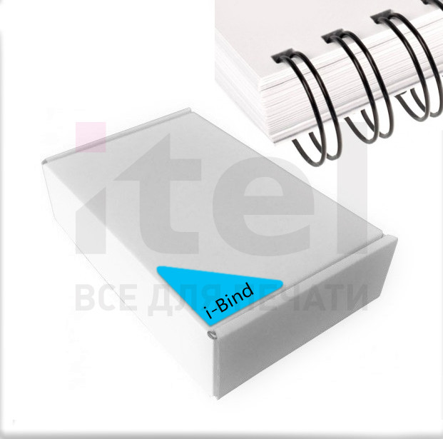 Перепл. пружина металл  3:1 A4 size 1/4"  (6,4мм/30) черные  (100шт в пачке) iBind