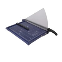 Резак для бумаги сабельный JIELISI 928-3 А4 синий шторка-фиксатор пластик  (8 box)
