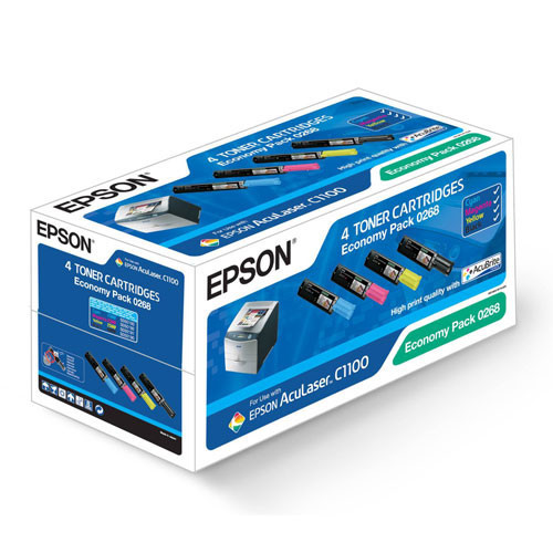 Тонер-картриджи КОМПЛЕКТ Epson Acu Lazer C1100/CX11 economy pack (оригинал)