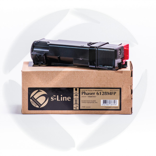 106R01457 Тонер-картридж Phaser 6128 (2.5k) Magenta, Булат s-Line