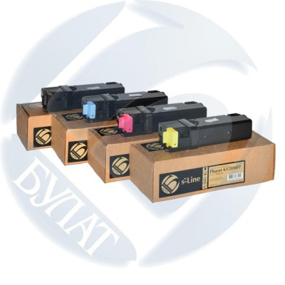 106R01458 Тонер-картридж Phaser 6128 (2.5k) Yellow, Булат s-Line