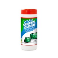 Чистящие салфетки, Delux, Screen Clean 100шт/туба (красная)