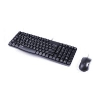 Комплект Клавиатура + Мышь, Rapoo, N1850, Оптическая мышь, 1000DPI,  USB, Анг/Рус/Каз, 1,5 мера