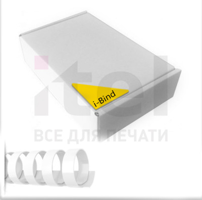 Пластиковые пружины для переплета  (6 мм/25) белые (100 шт в пач)