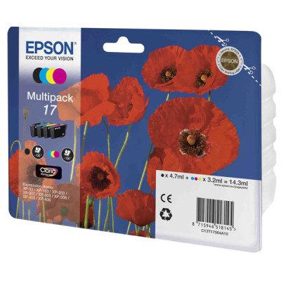 Набор картриджей С13T17064A10 T1706 Epson Multipack XP-33/103/203