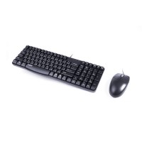 Комплект Клавиатура + Мышь, Rapoo, N1820, Оптическая мышь, 1000DPI, USB, Анг/Рус/Каз, 1,6 Метра