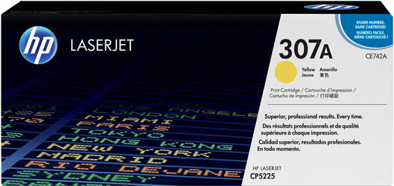 Картридж для CLJ CP5225   (CЕ742A) Желтый Оригинал