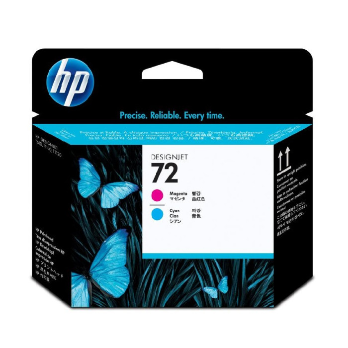 HP C9383A Magenta and Cyan Printhead №72 for DesignJet T1100/T2300 /T610. головка 2 цв