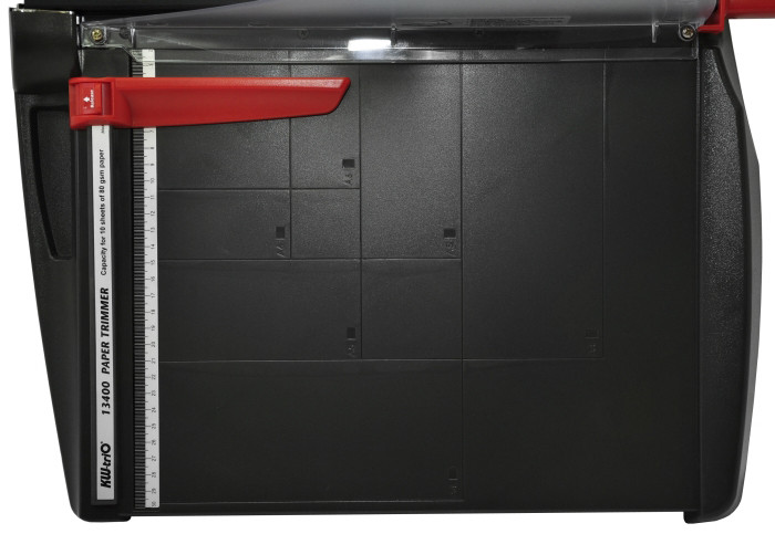 Резак сабельный (рез 343мм,  8/10лст, А4)  KW-triO 13400 черный