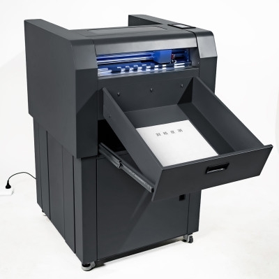 Режущий плоттер с АВТОподачей листов и СЕРВОдвигателями SKYCUT A3 MAX5 (servo label cutter) (2 инструмента) + стенд