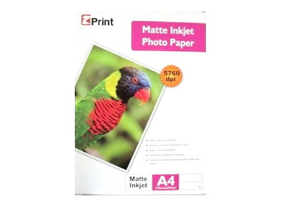 EZ PRINT MS190-A4-50 МАТОВАЯ ОДНОСТОРОННЯЯ ФОТО БУМАГА А4 190 гр. 50 л