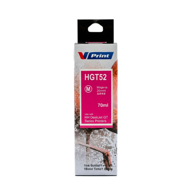 Чернила VPRINT HH UNIVERSAL ТИП GT52 (ST и IT 115/315/415/319/419) Magenta / Пурпурный 70ml (100)  водорастворимые для струйных принтеров
