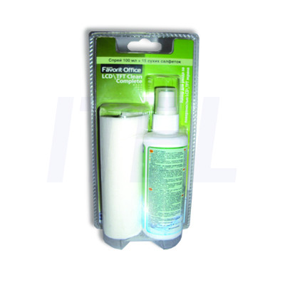 FavoritOffice LCD/TFT Clean Complete блистер, спрей 100 мл. + 15 салфеток  F740023